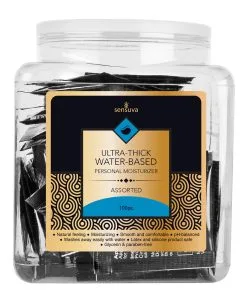 Sensuva Ultra Thick Water Based Tub - Asst. Tub of 100