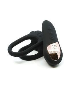 Alternative view of Nu Sensuelle Silicone Remote Control XLR8 Turbo Boost Bullet Ring - Black