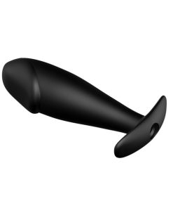Alternative view of Pretty Love Vibrating Penis Shaped Butt Plug - Black