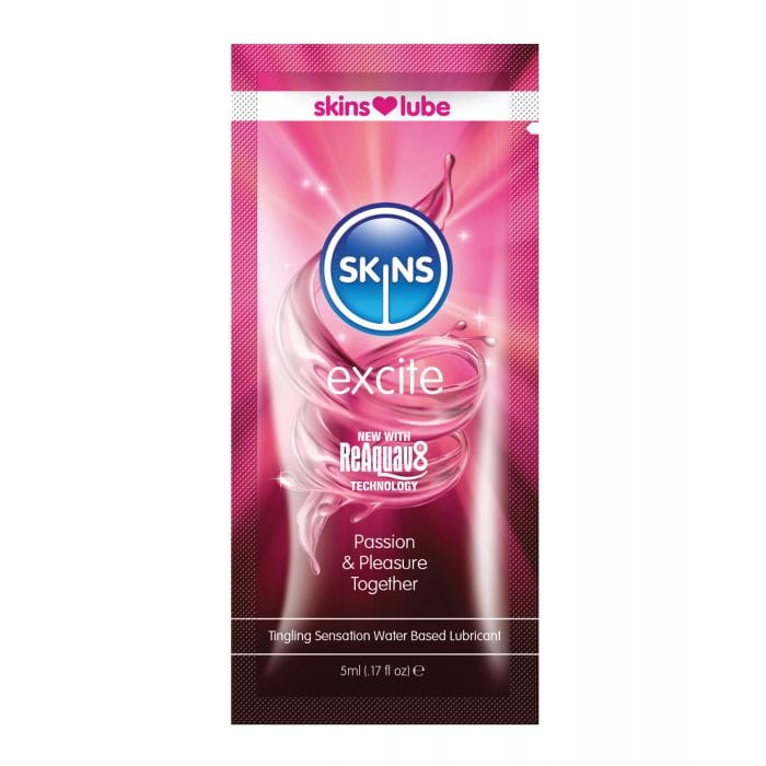 Skins Excite Water Based Lubricant - 5 ml Foil - Image 2