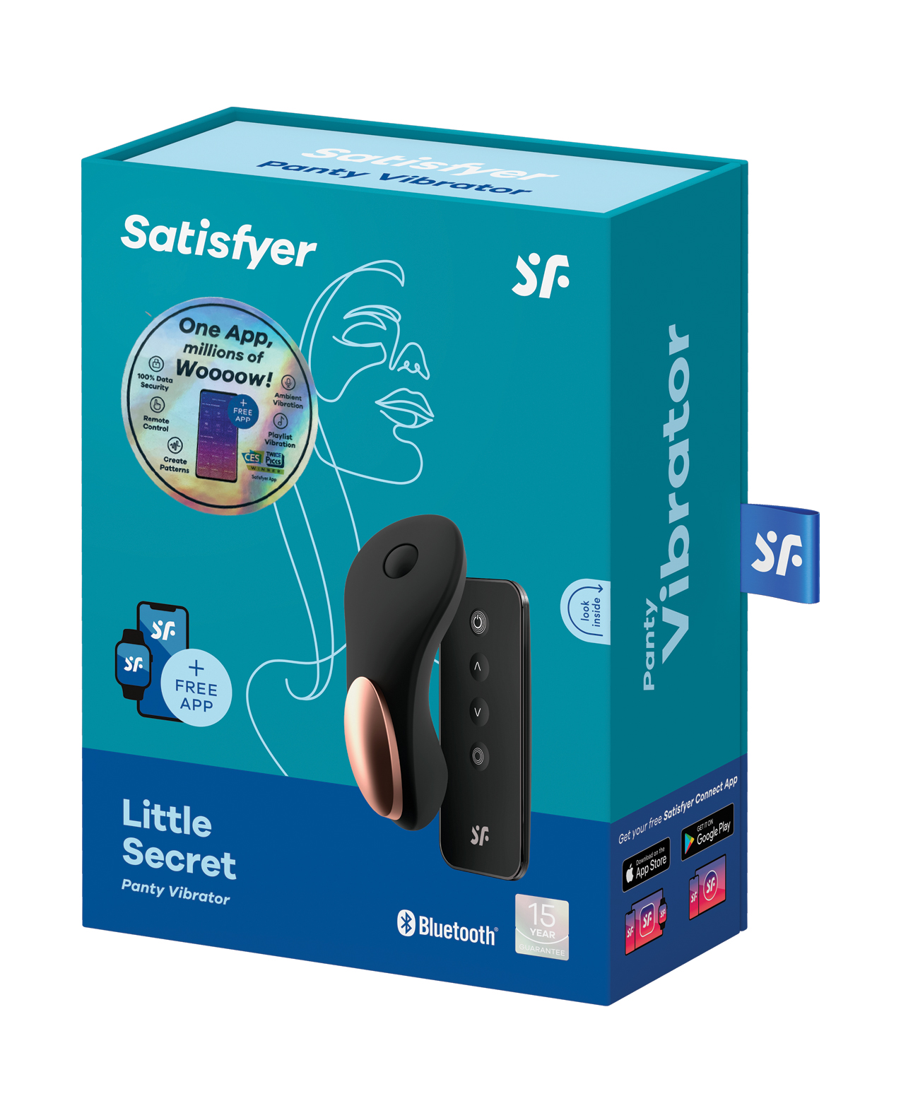 Satisfyer Little Secret Panty Vibrator - Black - Image 2