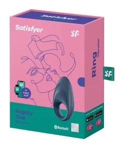 Alternative view of Satisfyer Mighty One Ring w/App - Blue
