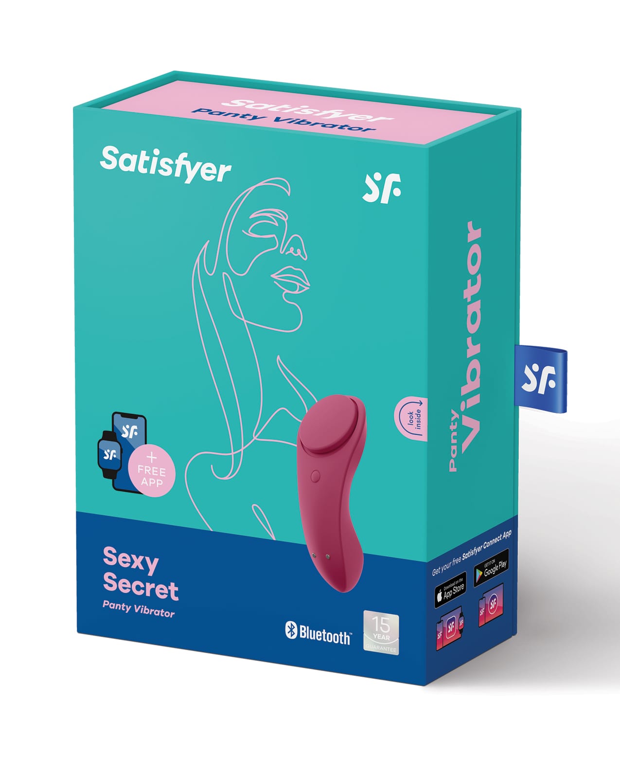 Satisfyer Sexy Secret Panty Vibrator - Red Wine - Image 4