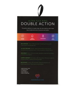 Alternative view of Nu Sensuelle Double Action Cockring 2x7 Function - Clear