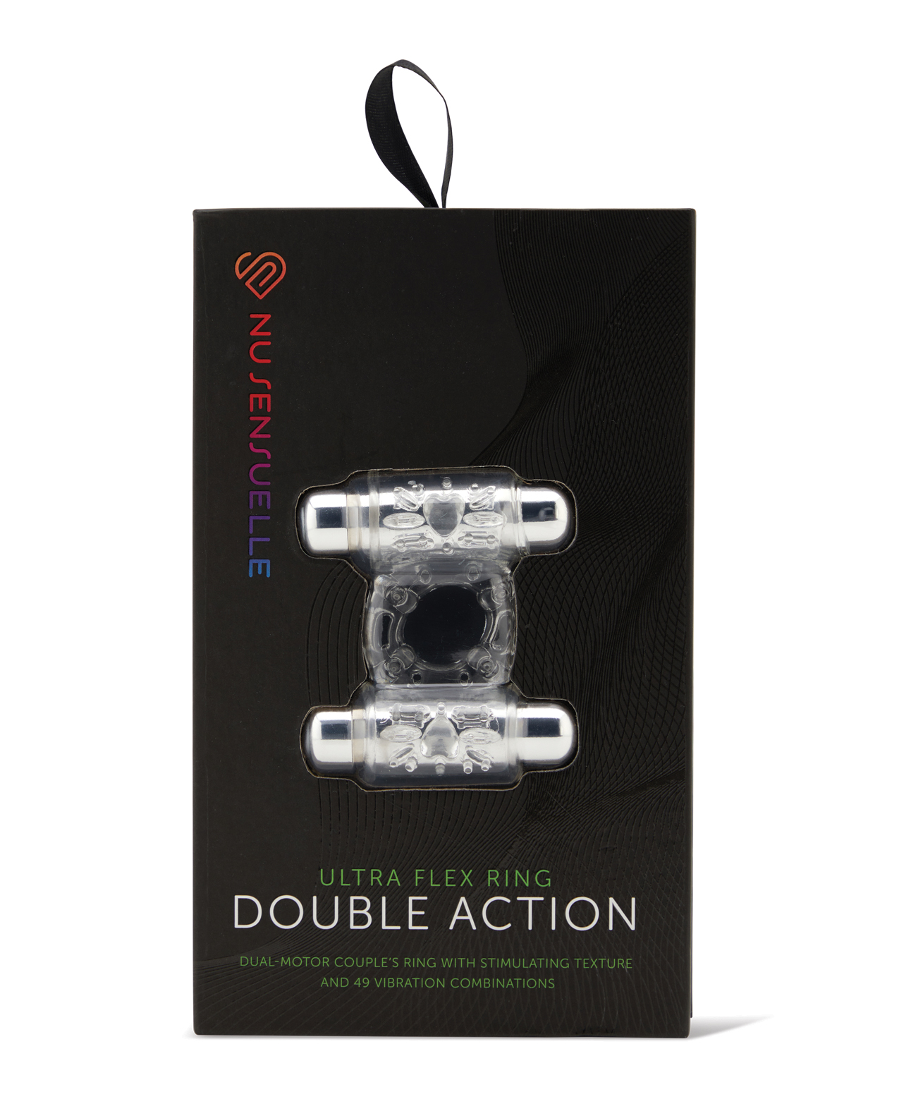 Nu Sensuelle Double Action Cockring 2x7 Function - Clear - Image 3