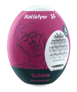 Alternative view of Satisfyer Masturbator Egg Bubble - Violet