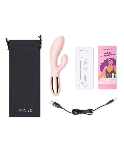 Le Wand BLEND Double Motor Rabbit Rechargeable Vibrator - Rose Gold - Image 3