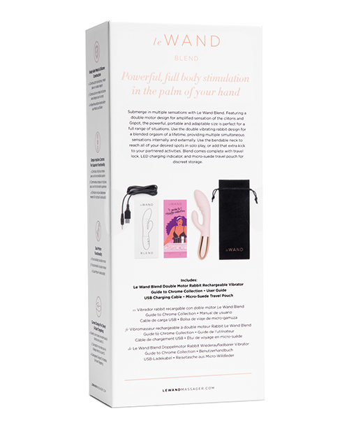 Le Wand BLEND Double Motor Rabbit Rechargeable Vibrator - Rose Gold - Image 4