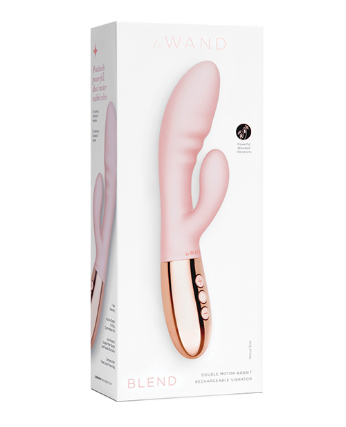 Le Wand BLEND Double Motor Rabbit Rechargeable Vibrator - Rose Gold - Image 5