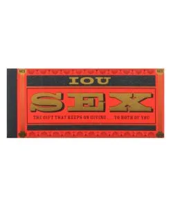 I.O.U Sex Checks Coupon Book