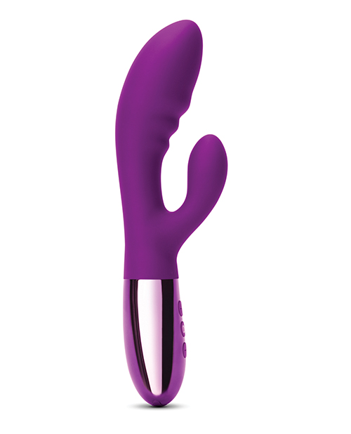 Le Wand BLEND Double Motor Rabbit Rechargeable Vibrator - Cherry - Image 3