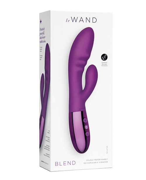 Le Wand BLEND Double Motor Rabbit Rechargeable Vibrator - Cherry - Image 4