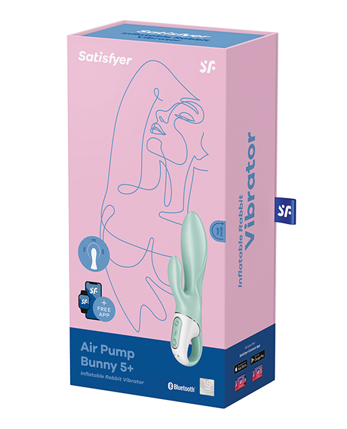 Satisfyer Air Pump Bunny 5+ - Mint - Image 5