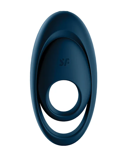 Satisfyer Glorious Duo Ring Vibrator - Dark Blue - Image 2