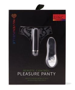 Alternative view of Nu Sensuelle Pleasure Panty Bullet w/Remote Control 15 Function - Black