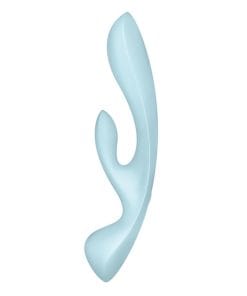 Alternative view of Satisfyer Triple Oh - Light Blue