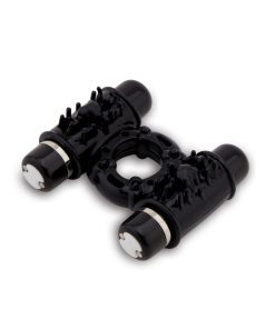 Alternative view of Nu Sensuelle Double Action Cockring 2x7 Function - Black
