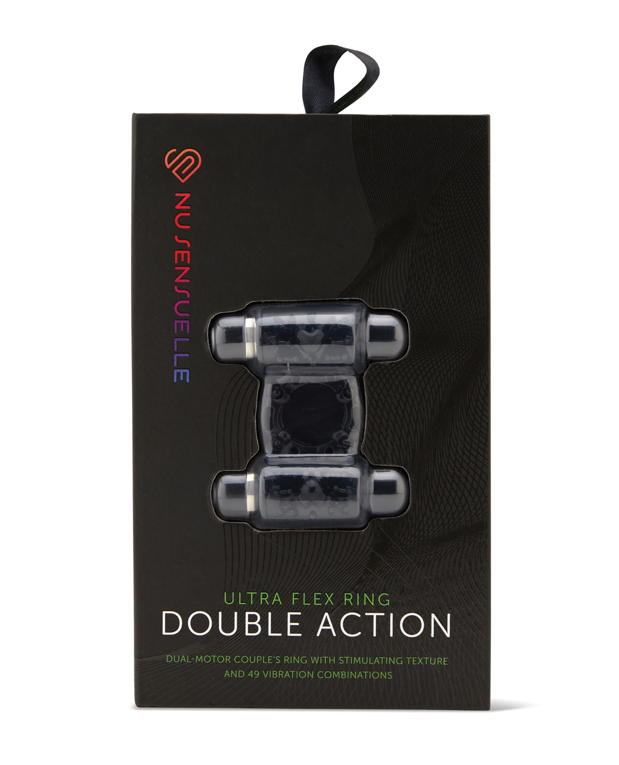 Nu Sensuelle Double Action Cockring 2x7 Function - Black - Image 5