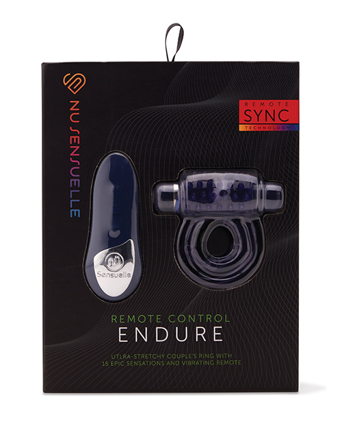 Nu Sensuelle Endure Ultra Flex Remote Control Rechargeable Bullet Ring - Blue - Image 5