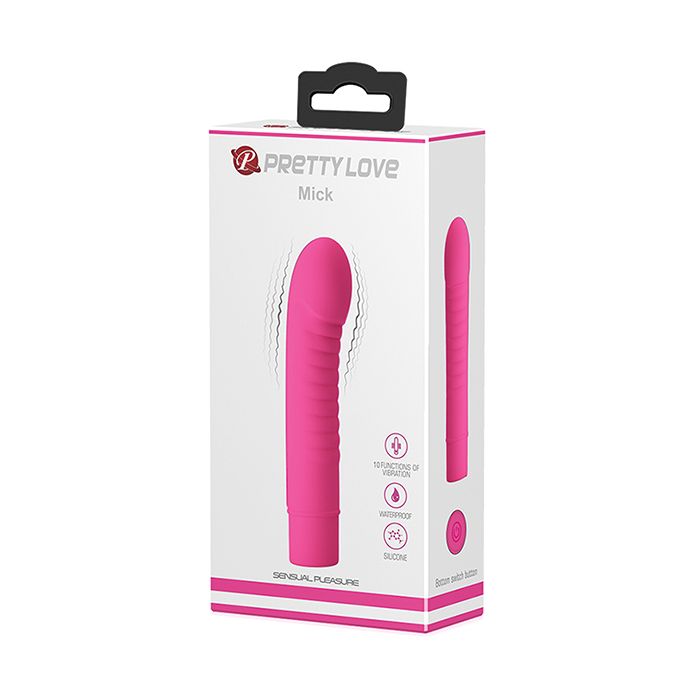 Pretty Love Mick 10 Function Vibrator - Fuchsia - Image 3