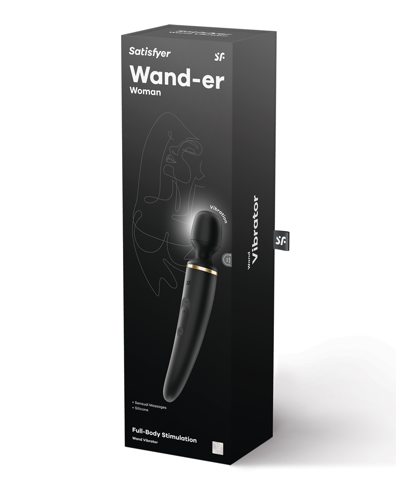 Satisfyer Wand-er Woman - Black/Gold - Image 5