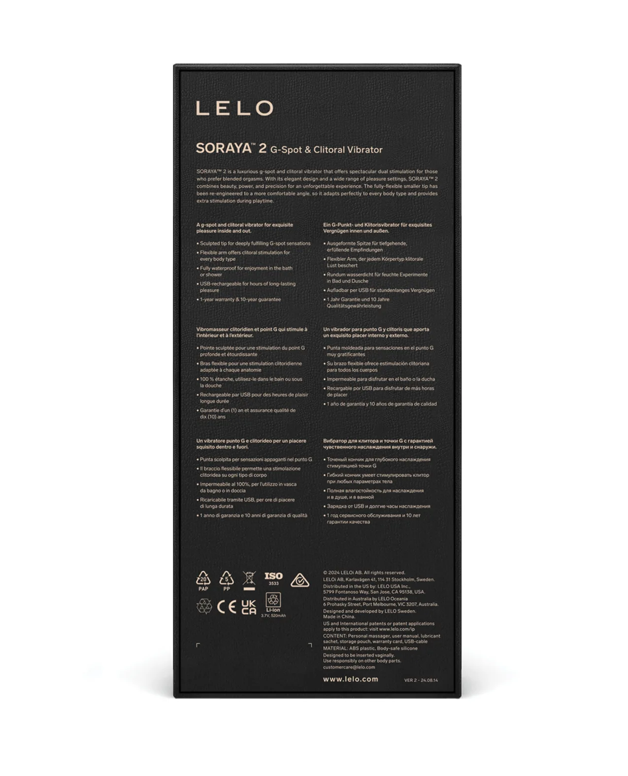 LELO Soraya 2 - Black - Image 3