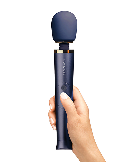 Le Wand Petite Rechargeable Vibrating Massager - Navy - Image 3
