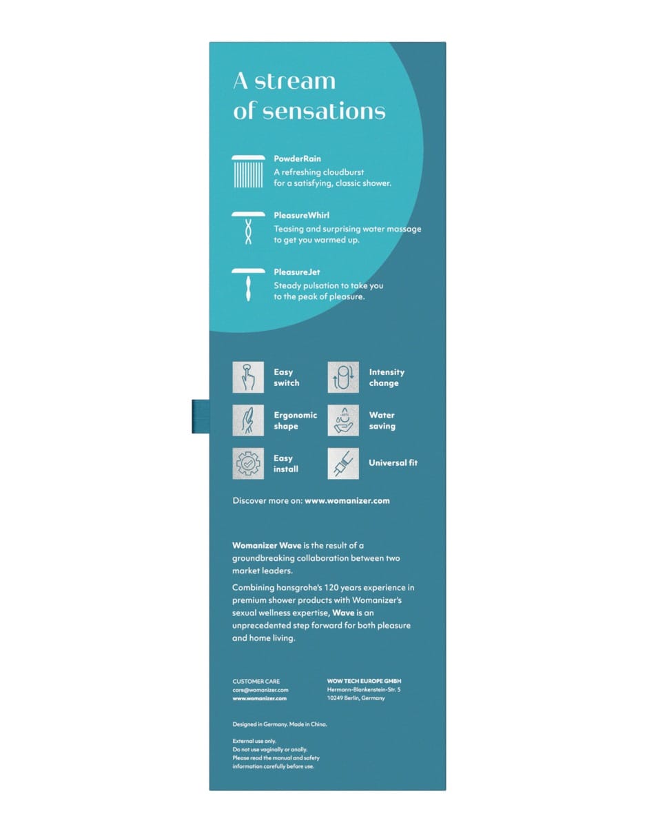 Womanizer Wave Shower Head - Black - Image 6