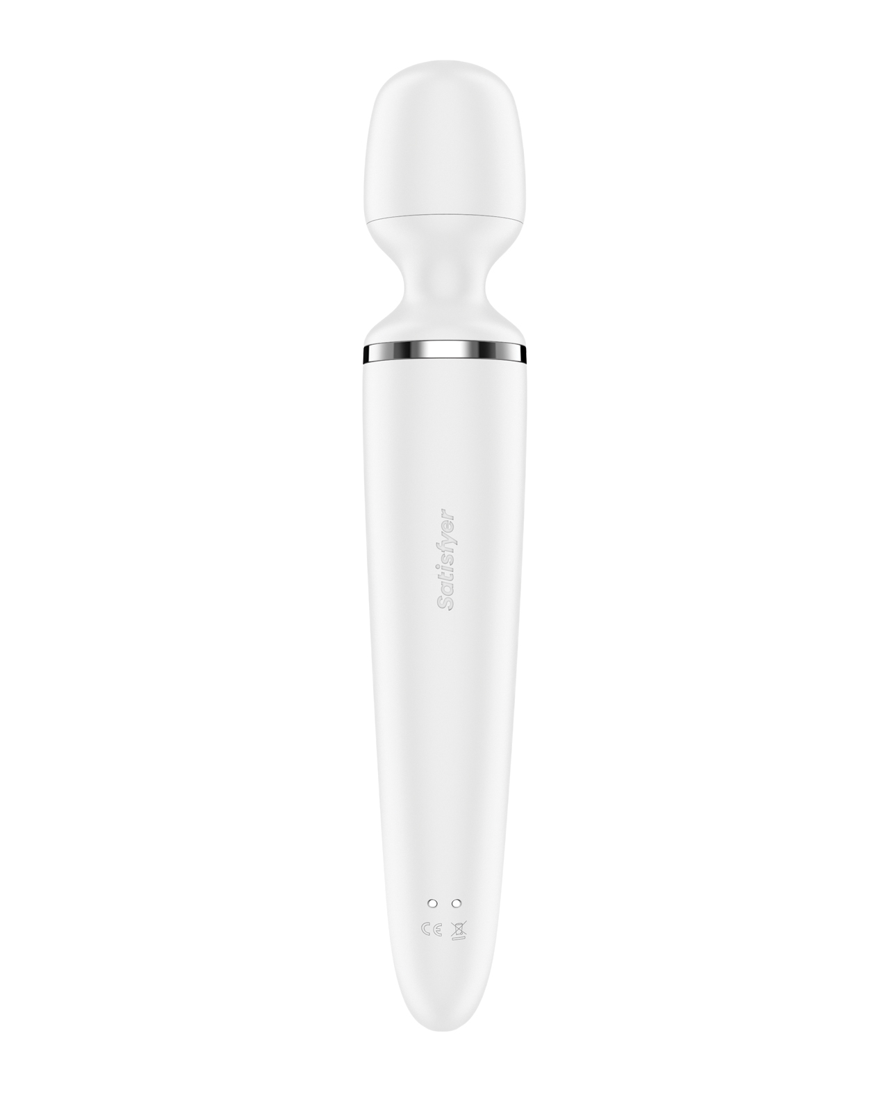Satisfyer Wand-er Woman - White/Chrome - Image 4
