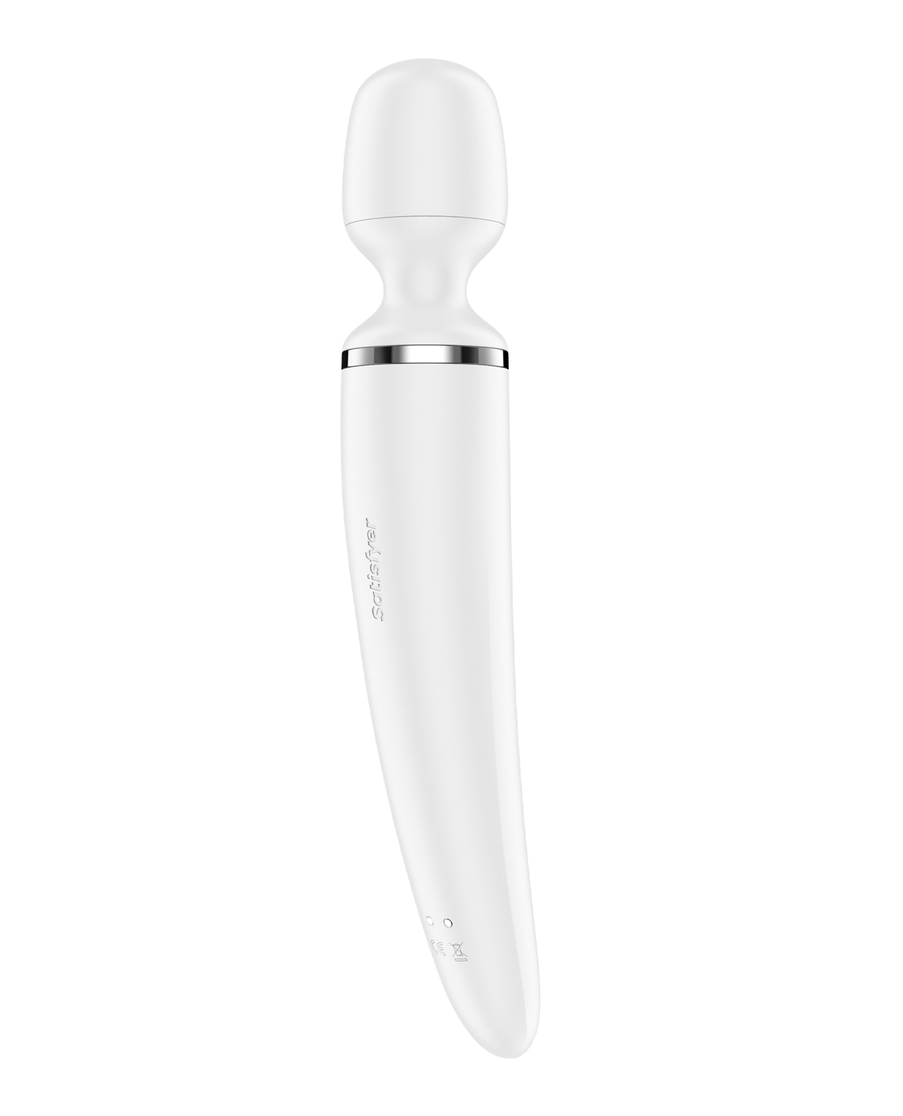 Satisfyer Wand-er Woman - White/Chrome - Image 6