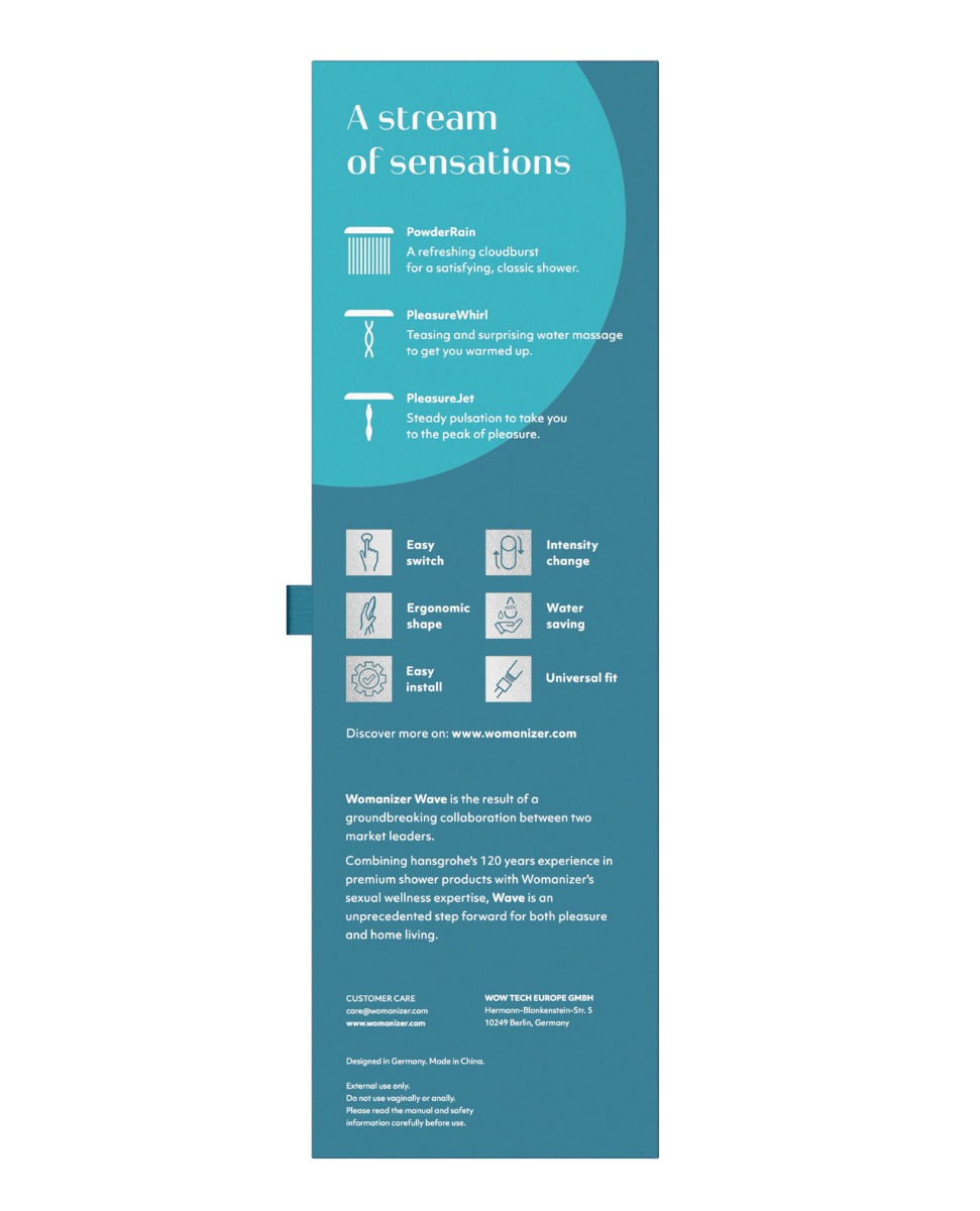 Womanizer Wave Shower Head - Chrome - Image 5