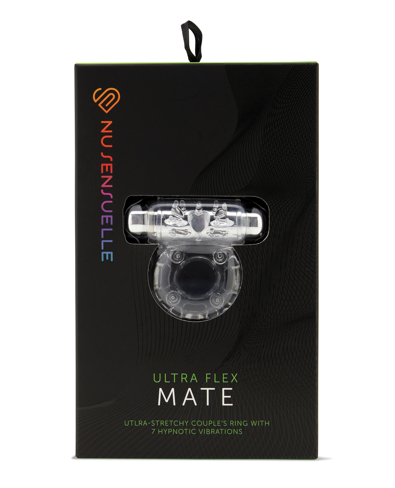 Nu Sensuelle Mate Ultra Bullet Ring Cockring 7 Function - Clear - Image 2