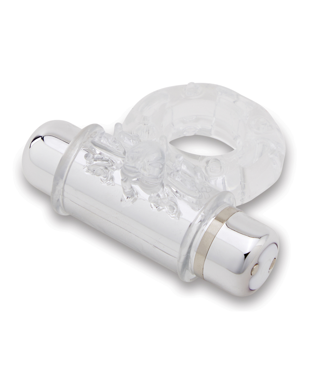 Nu Sensuelle Mate Ultra Bullet Ring Cockring 7 Function - Clear - Image 3