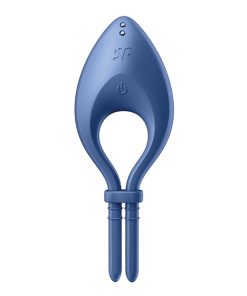 Alternative view of Satisfyer Bullseye Ring Vibrator - Blue