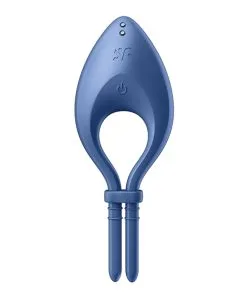 Alternative view of Satisfyer Bullseye Ring Vibrator - Blue