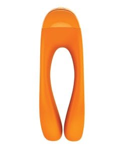 Alternative view of Satisfyer Candy Cane Finger Vibrator - Orange