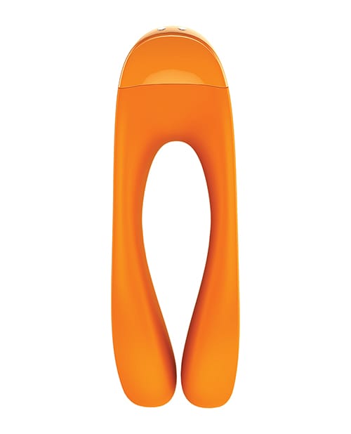 Satisfyer Candy Cane Finger Vibrator - Orange - Image 2