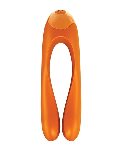 Satisfyer Candy Cane Finger Vibrator - Orange - Image 5