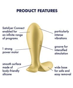 Alternative view of Satisfyer Intensity Plug - Gold