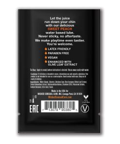 Wicked Sensual Care Waterbased Lubricant - .1 oz Sweet Peach