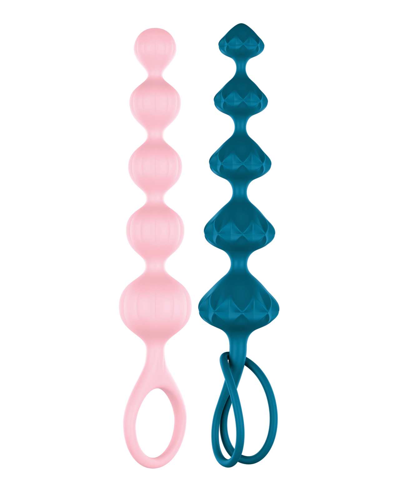 Satisfyer Love Beads Soft Silicone Beads - Blue & Pink