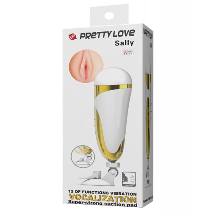 Pretty Love Sally Stroker - 12 Function White/Gold