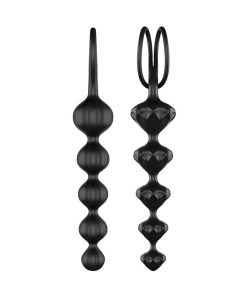 Satisfyer Love Beads Soft Silicone Beads - Set of 2 Black