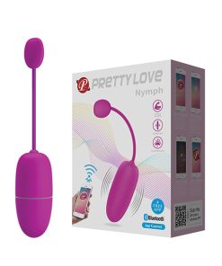 Pretty Love Nymph App-Enabled Vibrating Egg - Fuchsia