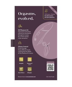 Womanizer Next 3D Climax Control Pleasure Air - Dark Purple