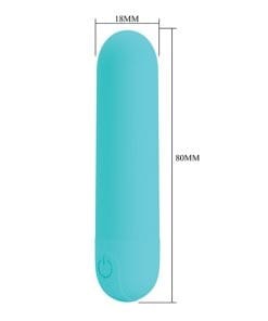 Pretty Love Stefan Mini Massager Bullet - Aqua