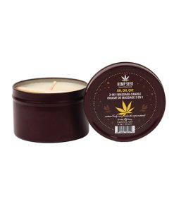 Earthly Body 2024 Holiday 3 in 1 Massage Candle - 6 oz Oh Oh Oh