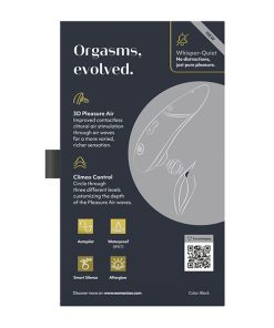 Womanizer Next 3D Climax Control Pleasure Air - Black