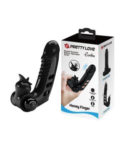 Pretty Love Corbin Honey Finger Vibrator - Black