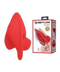 Pretty Love Carnation Manta Ray Finger Vibe - Red